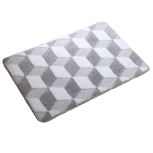 Non-slip carpet bathroom shag shower mat grey rug for living room with different size