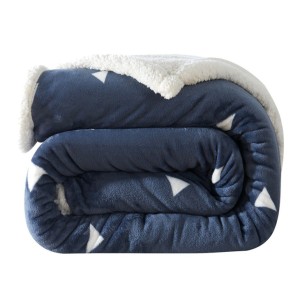 Super soft double-layer thick lamb sherpa fleece blankets for winter