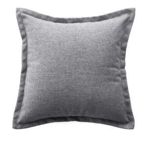 Обикновена скандинавска сива памучна ленена възглавница, едноцветна възглавница за диван