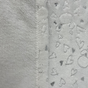 Super soft blanket silver pressed blanket hot stamping foils custom design blanket for winter