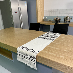 Търговия на едро с индивидуален дизайн на маса бегачка в скандинавски стил памучна полиестерна маса за маса